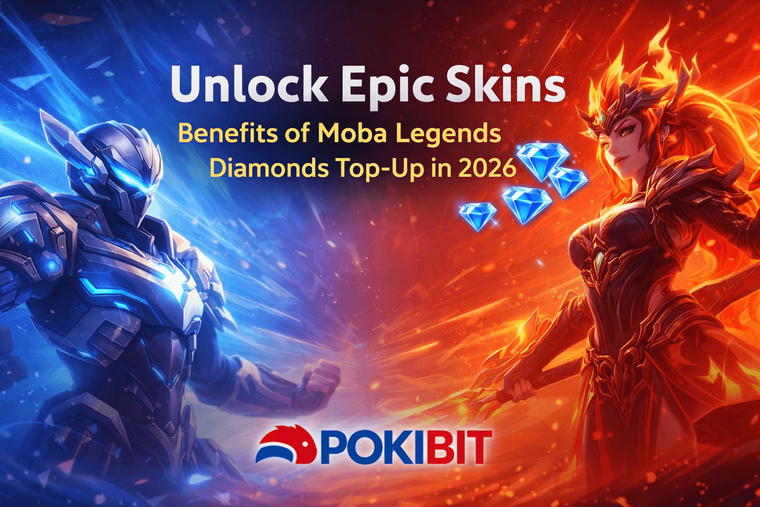 Moba Legends epic skins unlocked using diamonds top up showing premium skins in game currency purchase and enhanced gameplay visuals